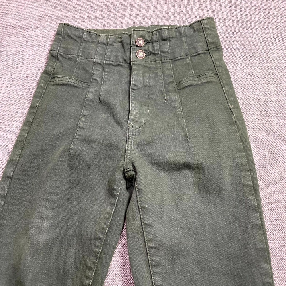 Free People We The Free Jayde Flare Jeans Womens 26 Green Everyday Casual Wear - Picture 5 of 13